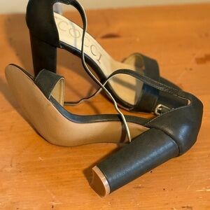 CCOCCI Elegant Black Block Heels